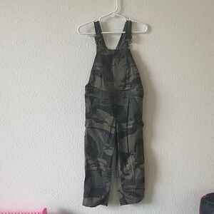 Kids Camouflage Overalls - Green Camo Utility Dungarees